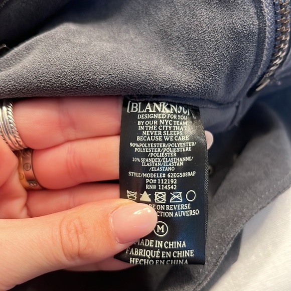 10. Blank NYC Grey Suede Moto Jacket - Picture 7 of 7